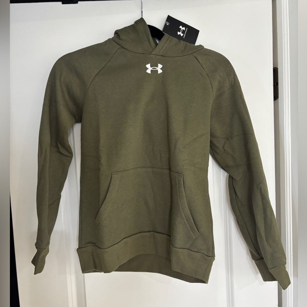 Under Armour Youth Medium Green Hoodie Brand New